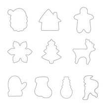 3D 크리스마스 폰단트 케이크 몰드 폰단트 케이크 몰드 베이킹 도구 스테인레스 스틸