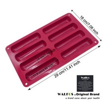 베이킹 불도장 인두 작업대 매트 스톤 WALFOS 실리콘 몰드 케이크 도구 클래식 컬렉션 모양 손가락 오렌지 비 스틱 Eclair 8 가지 형태