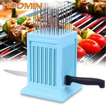 양꼬치기계 가정용 미니 양꼬치 기계 자동 회전 업소용 전기 숯hoomin 바베큐 스트링거 상자 꼬치 도구 야채 49 홀 케밥 47