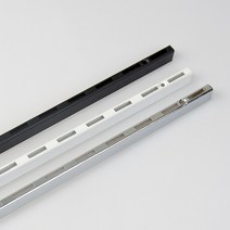 1줄 35피치 찬넬기둥 600~2400mm 찬넬선반 벽선반 찬넬부속 인테리어선반 서재 드레스룸 매장, 화이트