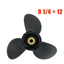 선외기 보트 엔진 프로펠러 알루미늄 합금 나사 3 블레이드 10 스플라인 치아 58100-89L50-019 스즈키 8 9, 01 Black