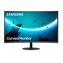 삼성전자 68.6cm LED 1000R 커브드 스피커 내장 모니터, LC27T550