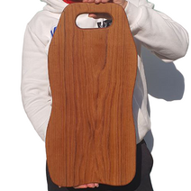 [시크맘] 티크 나무도마 플레이팅 집들이선물 캠핑 미니 원형 애플 망고 사각