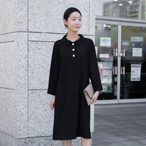 엄마옷 모슬린 반오픈 카라원피스 OP208216마담 미시옷 50대 중년여성의류 60대 엄마옷 빅사이즈 할머니옷 여성옷