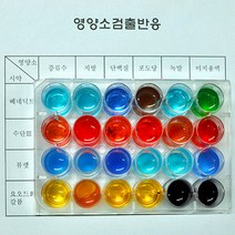 중학교 영양소검출반응세트 2인용 실험세트 연구수업 과학수업 연구교재 과학기자재 실험실 실험교구