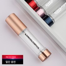 여행 밑바닥 수분 충전 병 디스펜서 휴대용 스프레이 보틀, [투명 바닥 판] 골드