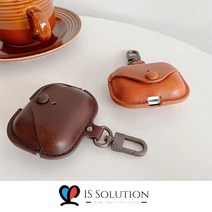 2- 애플 에어팟프로 3세대 버튼 가죽 케이스 차이팟 무선 블루투스 이어셋 샤오미 이어팟 애플 이어로팟 아이팟 에어로팟 슬림핏 가죽 케이스 (ac3-030-2), 브라운, 2-ac3-030 에어팟 프로