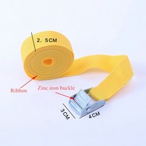 옷걸이줄 차량행거로프1M/2M/3M/4M/5M 블랙 버클 타이 다운 벨트 카고 스트랩 자동차 오토바이 자전거 금, 04 Black 4M
