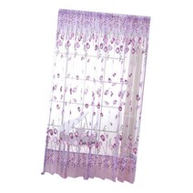 튤립 해바라기 꽃 꽃 얇은 명주 그물 보일 창 커튼 드레이프 패널 쉬어 스카프 균형 장식 100x200cm