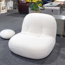 [MOVINS](1P- SF2001) 패브릭 아이보리 양털 1인용 소파