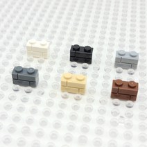 요고요 레고 호환 부품 커스텀 벌크 브릭 블럭 타일 플레이트 100G 소포장 패키지, [벽돌 브릭 1 x 2] 검은색 100G