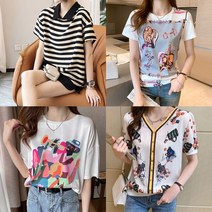 무드무드 택1 시원한 썸머쿨니트 블라우스 티셔츠 상의아이템모음