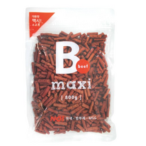맥시 대용량 반려견 간식 800g, 비프 져키 맛, 5개