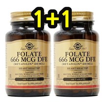 (1+1)솔가 활성 엽산 400mcg 100정 2set