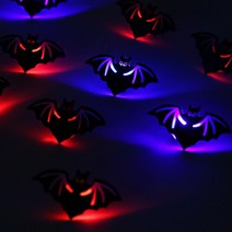 LED 플래시라이트 뱃지 (블랙배트) 15개 한팩, 블랙배트