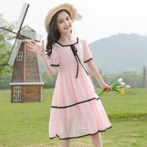 FANSYLI 여아 원피스 여름신상프린세스커트 데님스커트 쉬폰원피스 222호 6