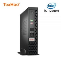 미니 PC TexHoo미니 컴퓨터 인텔 코어 i7 10750H i5 10500H N5095 AMD 프로세서 ITX 윈도우즈 10 프로 11 리눅스 시스템 장치 사무실 NVMe, 4G RAM 128G SSD, AMD A8-7410 APU