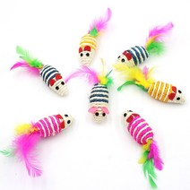 고양이 장난감 용품 1pcs 3pcs 애완 동물 고양이 장난감 False 마우스 다채로운 깃털 Sisal 미니 용품과 고양이에 대 한 재미 있은 재생 973bEA4e1, 01 Random color mixing, 01 Random color mixing_01 1PCS