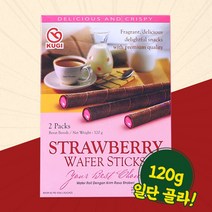 쿠키 딸기맛 와퍼스틱 120g, 상세페이지 참조