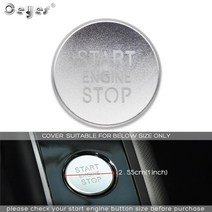 자동차원격시동 스마트 버튼 원격시동car start stop button ring cover for audi a4 a5 b9 a6 a7 a6l q3 q7 c7 bt car 보호, 실버 커버