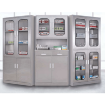 스테인리스 약장 화학실험실 약품창고 유리 멸균 병원, 중2단서랍 304 1.0mm