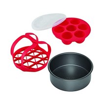 인스턴트팟 공식 조리 베이킹 세트 6QT/8QT 전기 압력솥 듀오 크리스프 에어 프라이어 뚜껑 콤보 4피스