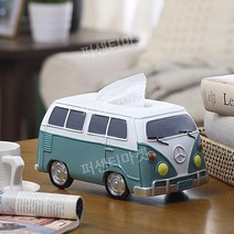 자동차 모형 티슈 박스 케이스 북유럽 휴지케이스 티슈박스 각티슈 소품 인테리어 피규어 냅킨, 그린 중간 바 티슈 박스