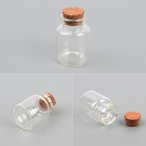 작은 사이즈의 콜크유리병 유리 공 병 용기, 30x60mm