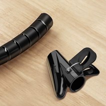 PC 충전기 파워선 모니터선 랜선 USB선 케이블 등 각종 멀티탭 전기선 한줄 정리 커버, 블랙
