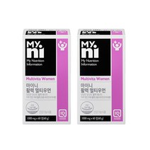 일동 마이니 활력 멀티우먼 18종 비타민 미네랄 여성 여자 비타민B군 종합비타민, 2개, 활력 멀티우머 60정