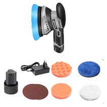 무선 자동차 광택기 폴리싱 차량 폴리셔 전동 왁싱기 폼패드 샌딩기 유막 제거기 기계, 베이직(배터리1)