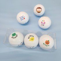 선물하기 좋은 커스텀골프공 3개 1세트 볼빅플라이온 스릭슨트라이스피드 3피스 브랜드공, 계란박스, 1.팬더곰시리즈