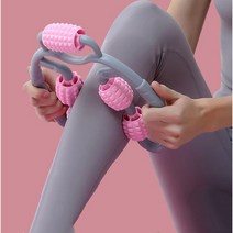 바디롤링 5롤 회전지압볼 다리 팔뚝 전신 마사지기, 퍼플