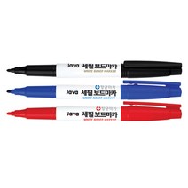 [문구조아] 자바 세필 보드 마카 필기도구 파랑, 1개