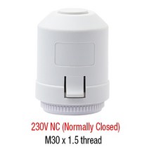 구동기 230V NO NC 전기 열 액추터 밸브 헤드 온도 조절기용 매니 폴드 언더 플로어 난방 라디터 정상, 12 C30 NC_02 230V NC