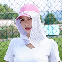 쿨 캡 선가드 낚시 모자 햇빛가리개 탈부탁 자외선 차단 썬가드, 화이트