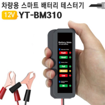 자동차 배터리 테스터기 YT-BM 310 진단기 충전량 교체 시기 알림 측정 기기 공구, YT-BM310