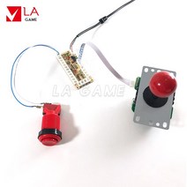 바탑게임기 아케이드 스틱 diy placa 제로 지연 PC Rasberry Pi 4 bartop 버튼 키트 코인 운영 게임 파이팅, 02 4.8mm happ type