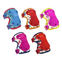 마이크로킥보드 무릎 팔꿈치 뉴 보호대 세트 (패턴선택), 로켓