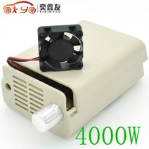ac모터속도조절기 YIXINYOU AC 모터 220V 4000W SCR 전자 전압 조정기 팬 디밍 속도 조절 온도 (6.3), 한개옵션0