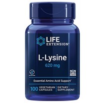Life Extension 라이프익스텐션 엘라이신 L Lysine 620mg 100캡슐, 단품