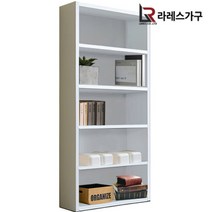36T PET 5단800 와이드 책장, 웬지