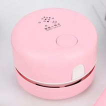 충전식 송풍기 에어 청소건 휴대용 데스크탑 미니 진공 청소기 브러시 사무실 책상 먼지 도구 테이블 스위퍼 자동차 컴퓨터 지우개 연필 부스러기 진공, 분홍
