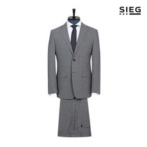 지이크 그레이 사이드 벤트 투 버튼 정장 슈트 (PEJAE2037_PEPAE2237)