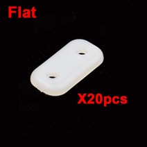 랜딩 기어 나일론 아치형 그루브 플레이트 M2 M3 고정 날개 2mm /3mm 스틸 와이어 카본 로드 비행기 액세서리 20 피스, [03] 20pcs Flat