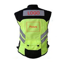 라이딩 부족 오토바이 반사 안전 의류 JK22 오토바이 자전거 레이싱 눈에 잘 보이는 반사 경고 재킷, add logo and images_XXXL