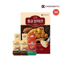 [교촌치킨] [교촌 치킨] 교촌 순살통치킨 300g*9팩   간장마요소스 155g*2팩  , 4세트