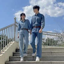 Below 데님 셔츠 (4color) #1517 청/연청/진청/회색/그레이/복고/남방/커플/남여공용/유니섹스/데일리/룩