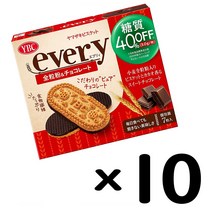 YBC 에브리 전립분 초코비스켓 당질 40프로OFF 7개입 x 10상자, 10개
