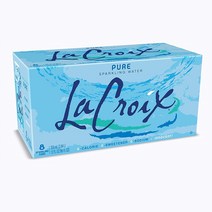 LaCroix Sparkling Water 미국 라크로이 탄산수 스파클링 워터 음료 퓨어 12oz(355ml) 8캔